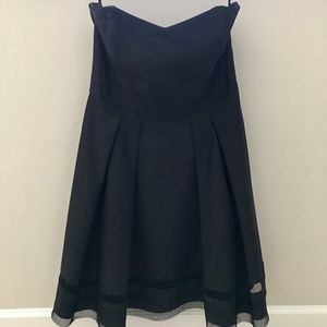 LBD Strapless Fit & Flare Cocktail Dress w pockets